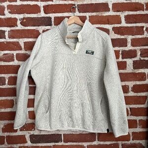 🤍 L.L.Bean Sweater Fleece Pullover – Sailcloth – Size XL